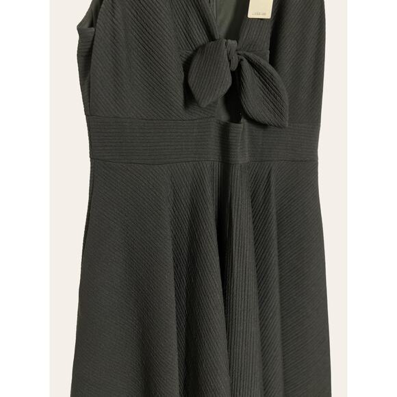 Anthropologie Hutch Black April Cutout Tie Front A-Line Sleeveless Dress Size M - Picture 4 of 9